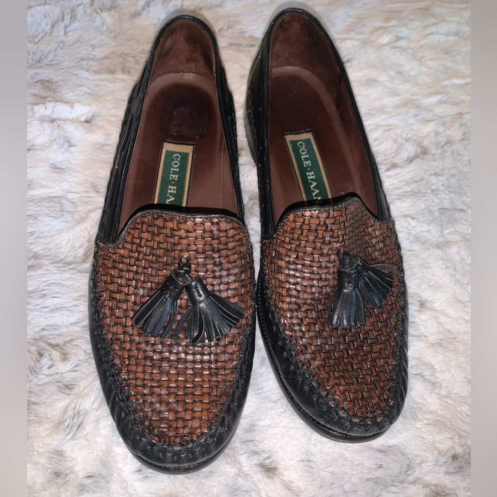Vintage? Women’s Cole Haan Brown & Black Leather Loafers - Picture 2 of 16